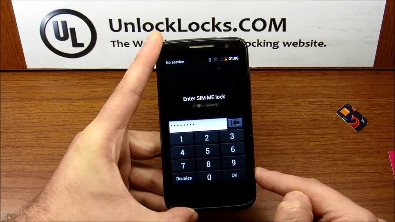 Alcatel Unlock Code evolve 5020t t-mobile usa sim me pin 100% correct code 