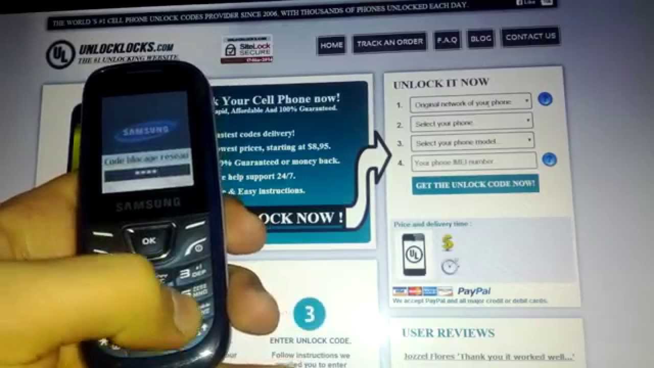 Unlock Samsung Cell Phone Instructions