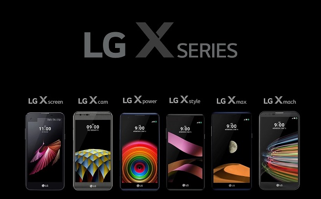 LG X Screen, X Cam, X Power, X Style, X Mach and X Max