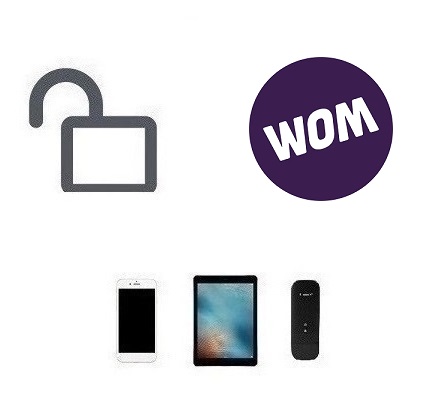 Unlock WOM Chile mobile devices.